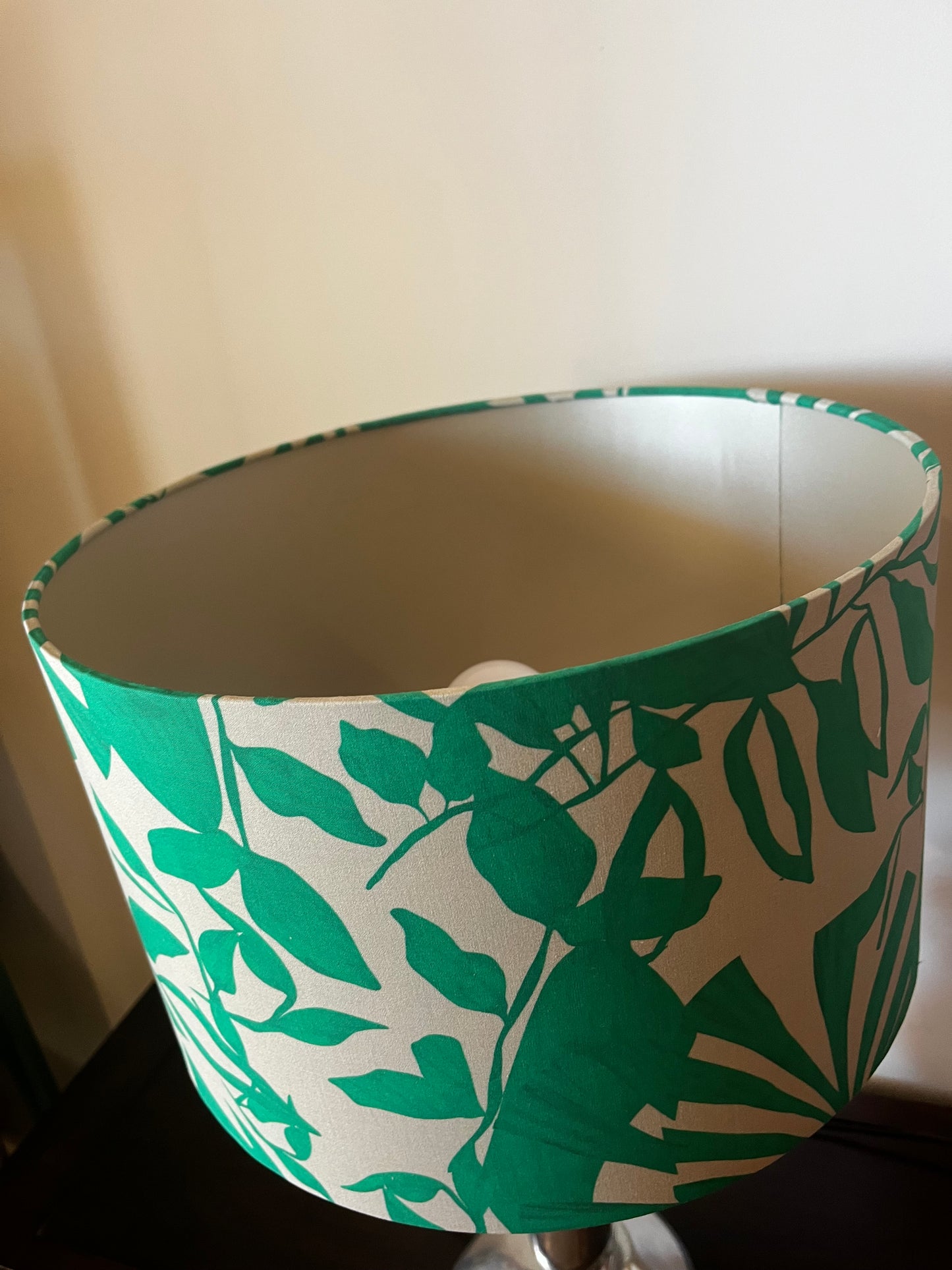 Green & Beige Lampshade