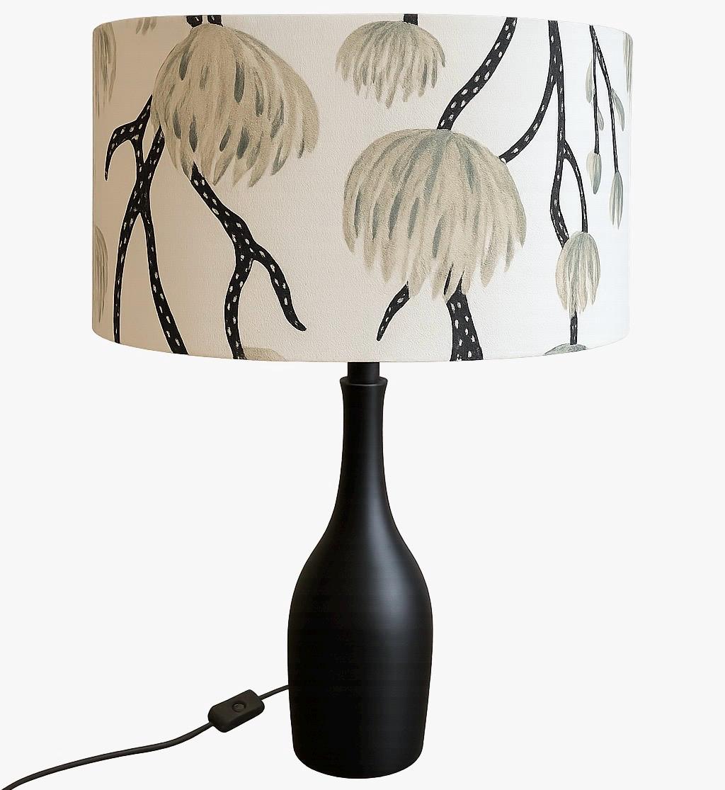 Large Hexagonal Lampshade -  Art Nouveau Style
