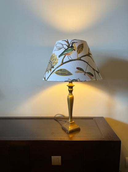 Handcrafted Italian Organic Cotton Conical  Lampshade