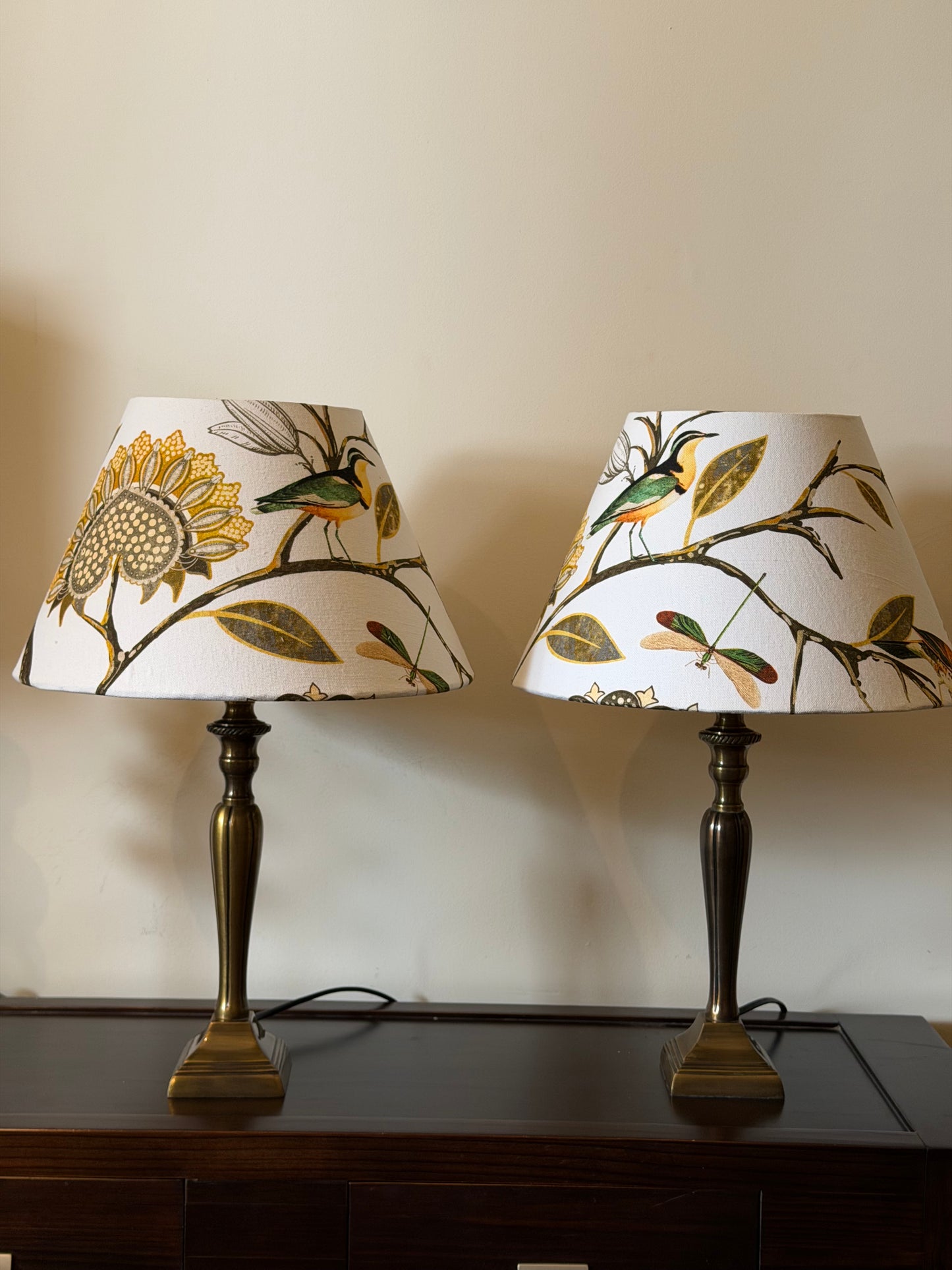 Handcrafted Italian Organic Cotton Conical  Lampshade