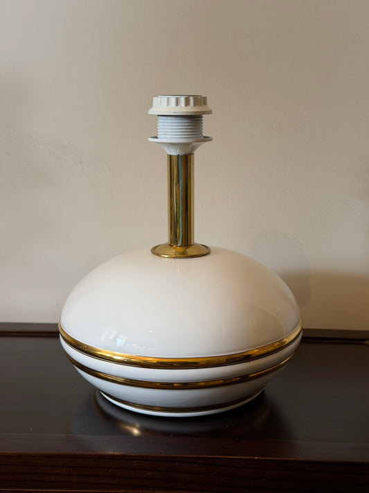 Vintage Italian Ceramic & Brass  Lamp Base (1970s)