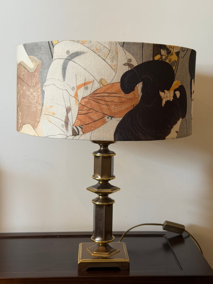 Classic Pillar Table Lamp Base in Dark Metal