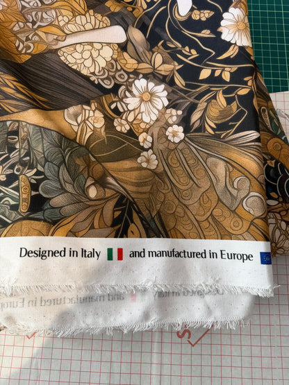 Geisha Gold Empire Lampshade – Handcrafted Cotton Shade
