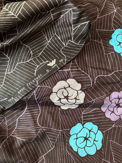 Handmade Lampshade in Vintage Sven Fristedt Fabric — Borås Cotton, 1991