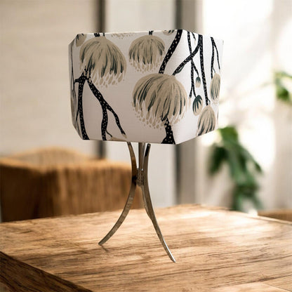 Contemporary Three-Legged Table Lamp in Stainless Steel (1990s)