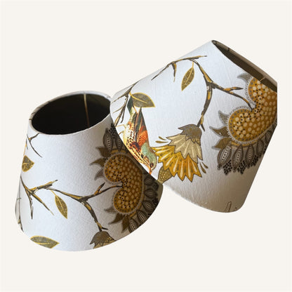 Handcrafted Italian Organic Cotton Conical  Lampshade