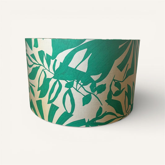 Green & Beige Lampshade