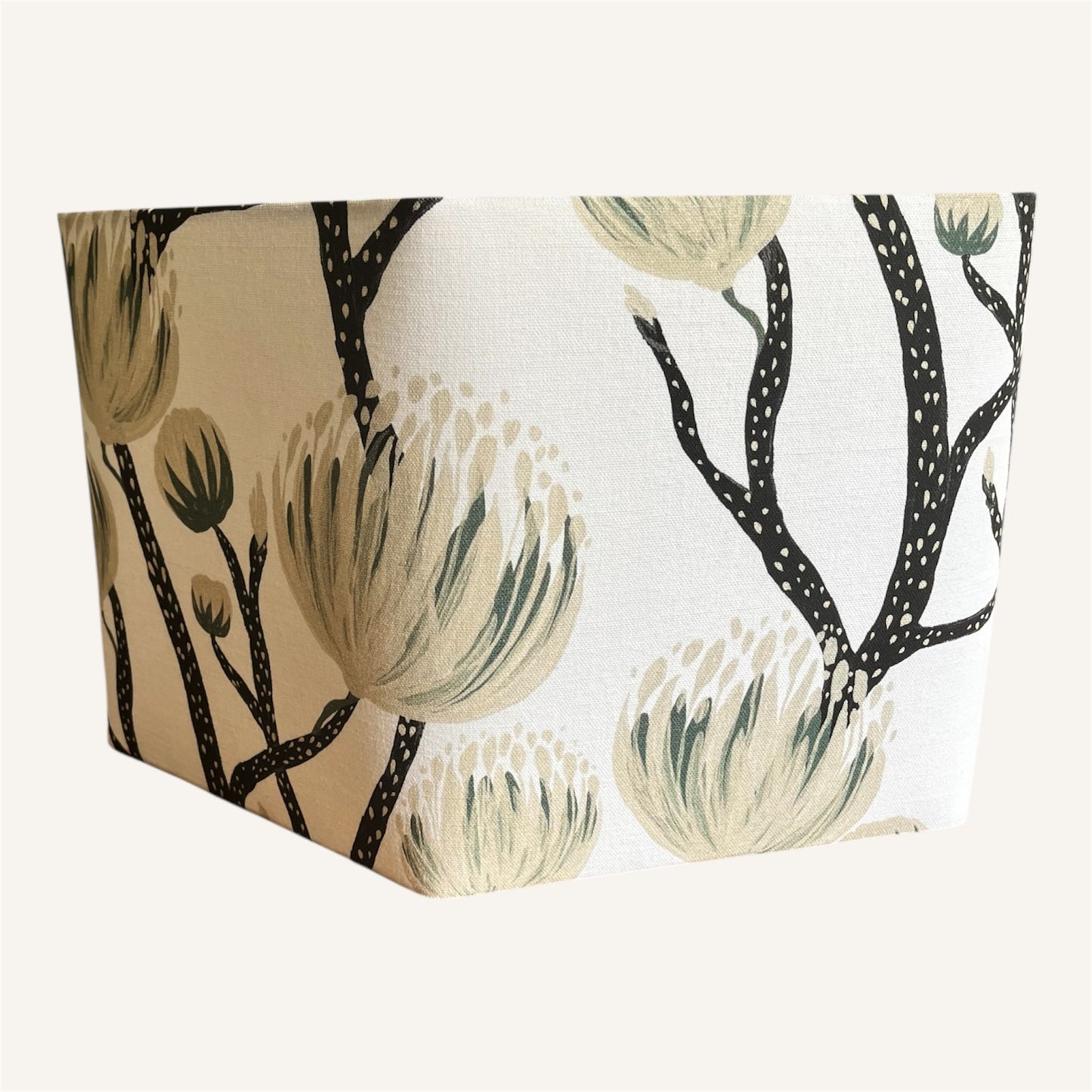 Large Hexagonal Lampshade -  Art Nouveau Style