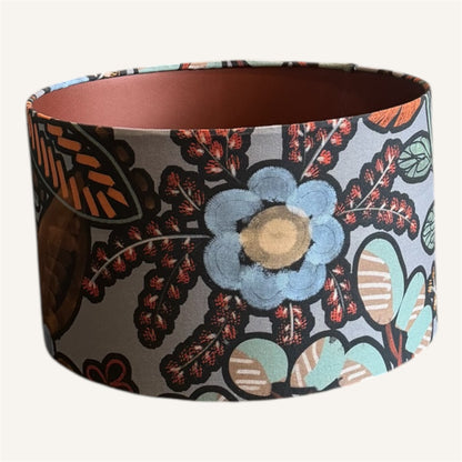 Handcrafted Floral Drum Lampshade