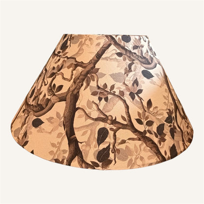 Handcrafted Conical Botanical  Lampshade