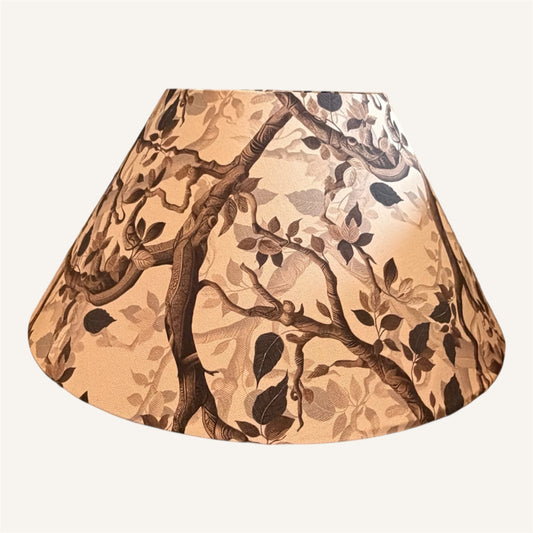 Handcrafted Conical Botanical  Lampshade