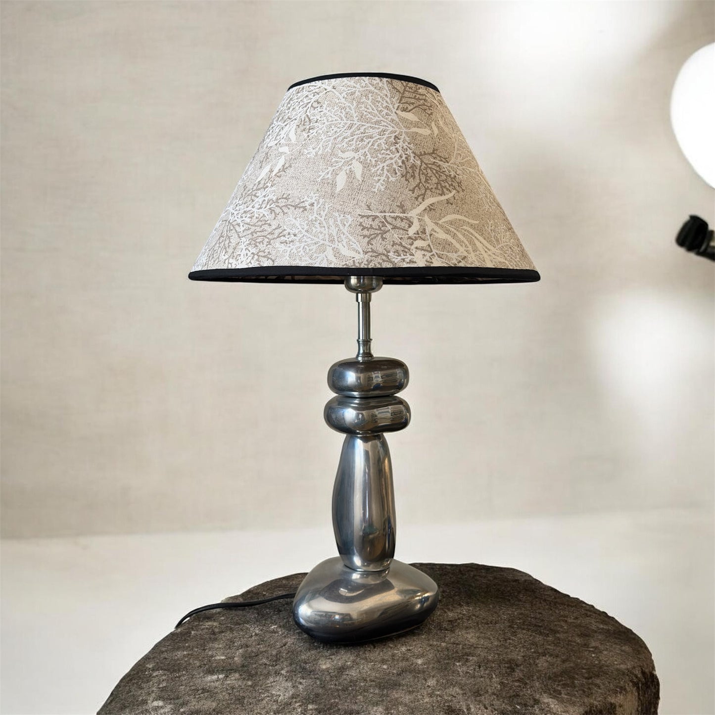 Double sided conical handcrafted lampshade