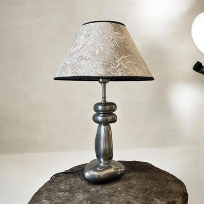 Double sided conical handcrafted lampshade