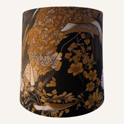 Geisha Gold Empire Lampshade – Handcrafted Cotton Shade