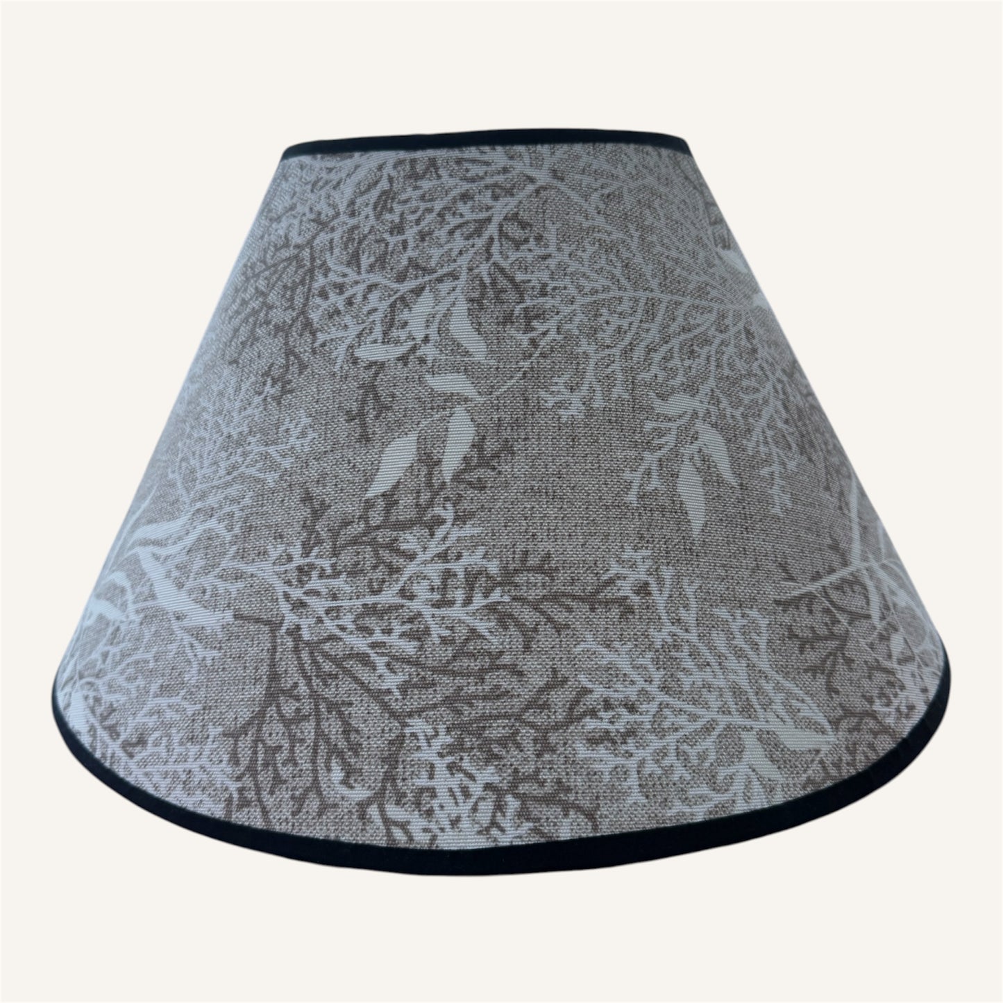 Double sided conical handcrafted lampshade