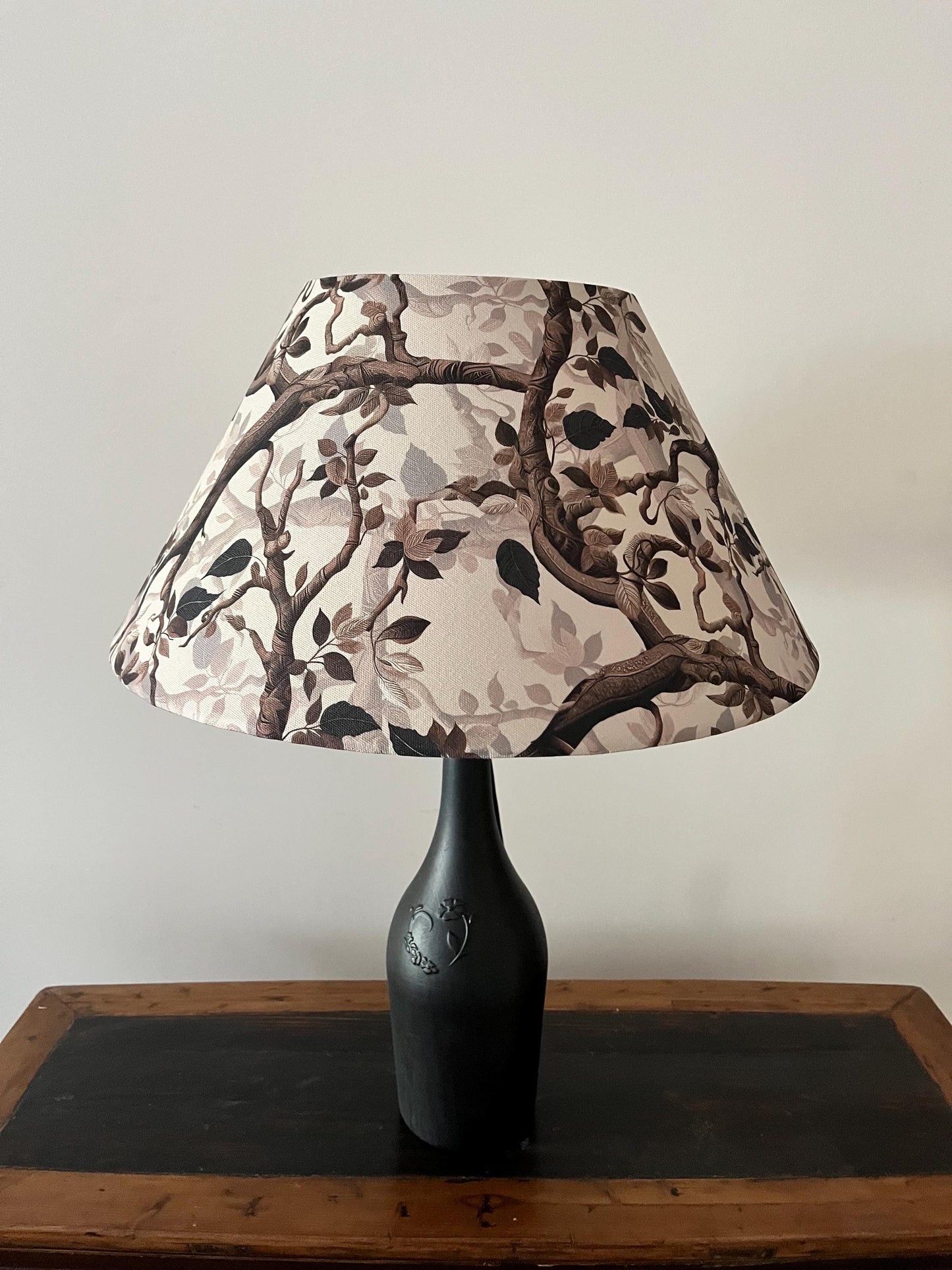 Handcrafted Conical Botanical  Lampshade