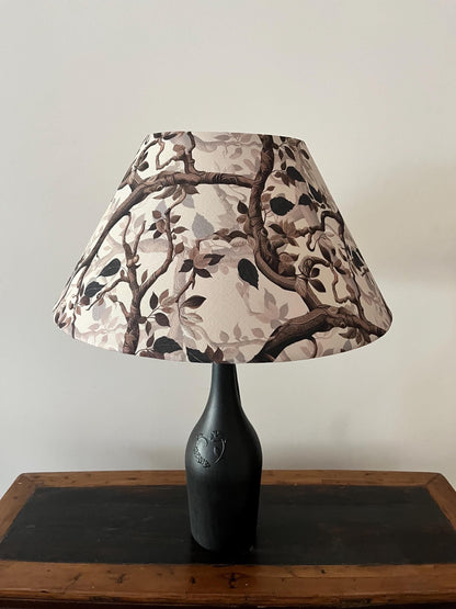 Handcrafted Conical Botanical  Lampshade