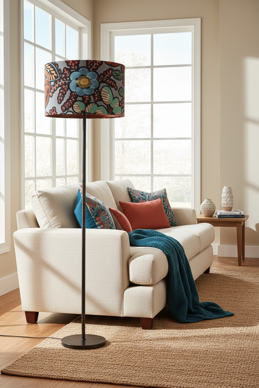 Lampshade in living room